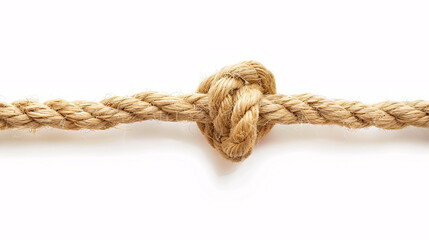 Fototapeta premium Rope isolated on a white background.