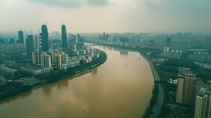 Fototapeta premium Beautiful_skyscrapers_and_other_modern_buildings