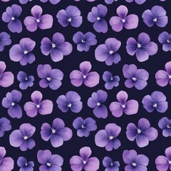 Obraz premium Violet flower pattern