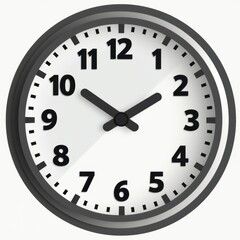 Geometric Wall Clock Icon with Bold Numbers