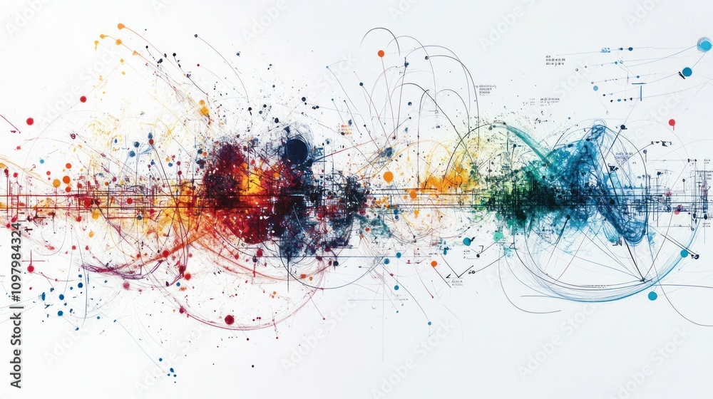 Fototapete mathematics formula, elegantly displayed on a clean white background. the formula features intricate