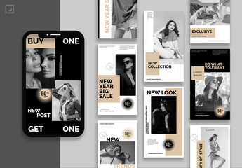 Fashion Social Media Post Layout