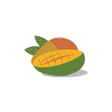 recommend clip art: mango fruit with leaf