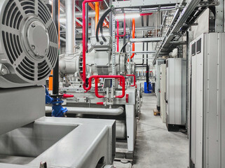 Industrial giants interior and functionality, behind the scenes of manufacturing