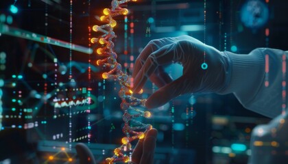 Scientists are studying DNA and genetics through experiments and data analysis