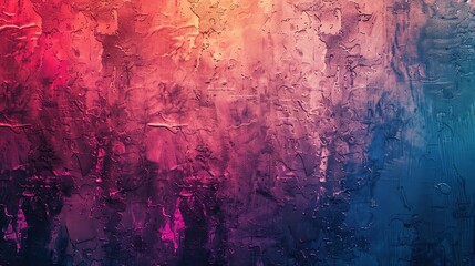 Fototapeta premium Abstract textured background with shades of orange, red, pink, and blue.