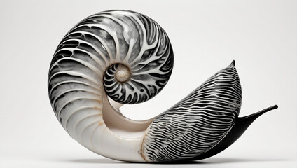 Obraz premium In This Black and White Photograph a Halved Object