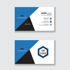 flat creative business card template.

