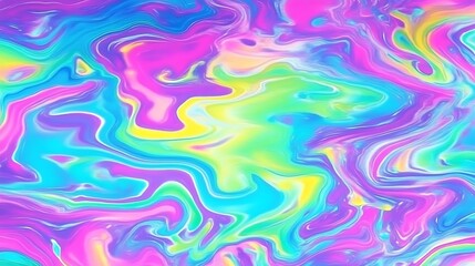 Obraz premium A vibrant abstract swirl of colors in shades of pink, blue, and green.