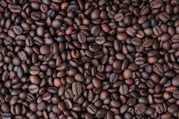 Fototapeta premium Roasted coffee beans for background