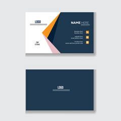 flat creative business card template.

