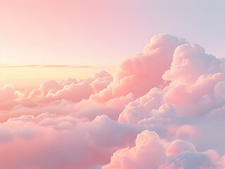 Clear sky background, cloudy light blue sky texture. Background for banner, backdrop or texture for 3D mapping, Sky blue background