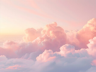 Clear sky background, cloudy light blue sky texture. Background for banner, backdrop or texture for 3D mapping, Sky blue background