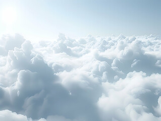 Fototapeta premium Clear sky background, cloudy light blue sky texture. Background for banner, backdrop or texture for 3D mapping, Sky blue background