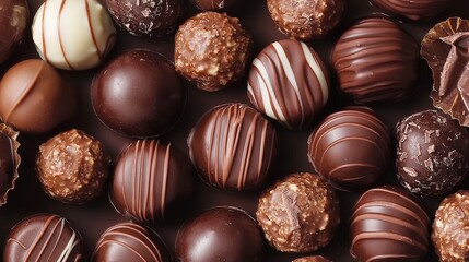 Decadent chocolate truffles culinary delights gourmet food indulgent treats close-up view luxury experience