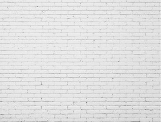 Fototapeta premium Greyish white brick wall with texture and small cracks, white brick wall, textured surface, cracked surface, old building, wall texture
