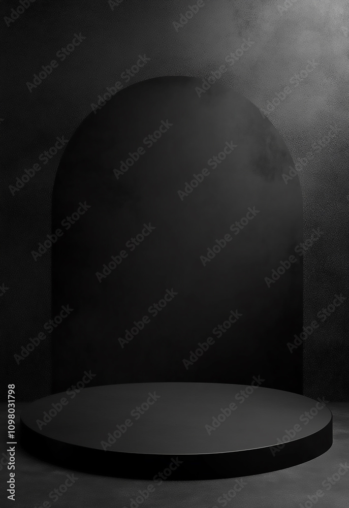 Canvas Prints abstract black gradient background modern luxury studio dark background texture wallpaper empty blac