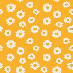 Fototapeta premium Daisy flower pattern