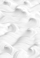 Obraz premium Abstract elegance background perfect Silky white fabric texture with fluid wave patterns abstract wavy background 