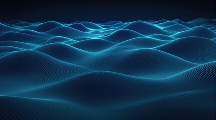 Obraz premium Wavy abstract stripes of blue and green business background lines, modern office decor, company style., corporate identity, corporate identity logo