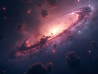 Fototapeta premium Nebulae and galaxies in space