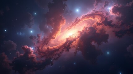 Fototapeta premium Nebulae and galaxies in space