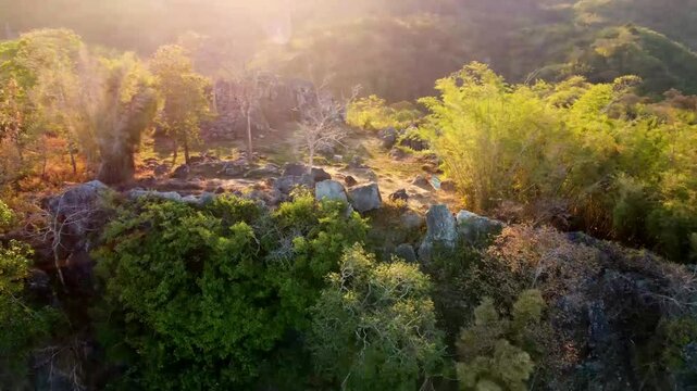 View from the top of the Saen Suan at Nam Nao National Park, Thailand