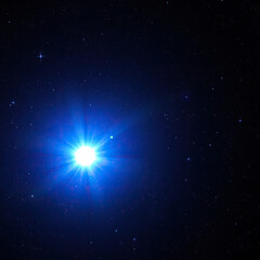 Close-up of sparkling stars against a backdrop of deep space, cosmic dust, glitter