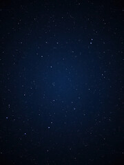 Obraz premium Deep blue night sky with sparkling stars on a black background, velvet sky, galaxies