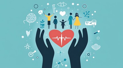 Loving Hands Protecting Family Healthcare Wellness