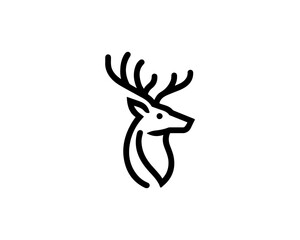 Obraz premium deer head icon