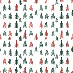 Obraz premium Christmas Tree shape pattern