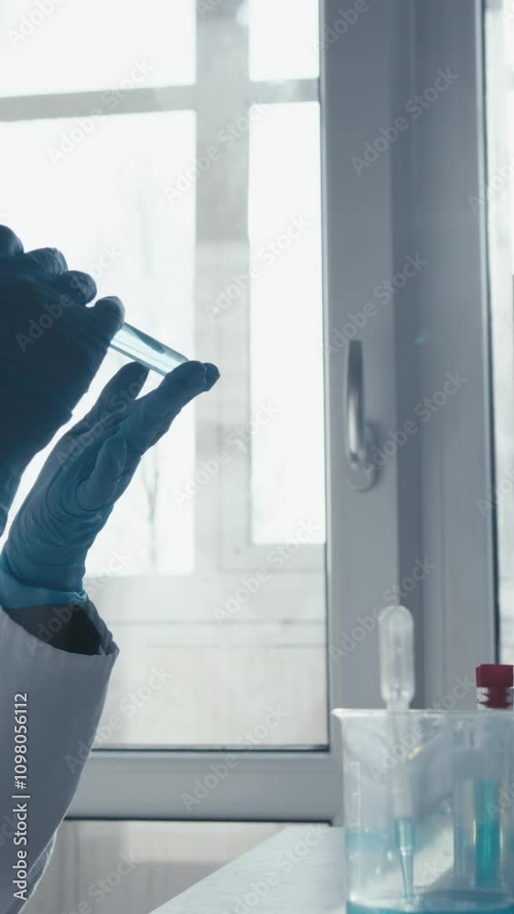 Aufkleber A dedicated scientist conducts innovative experiments in a hightech lab, using advanced technologies to enhance biomedical research and expand our understanding of various phenomena