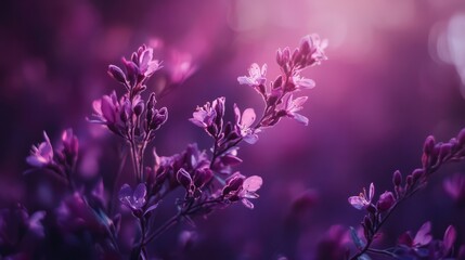 Obraz premium close-up purple flowers in the garden