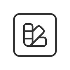 Color palette. Design and design tools icons. Modern, simple flat vector illustration for web site or mobile app