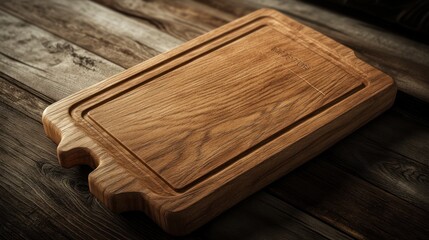 Fototapeta premium Rustic wooden cutting board. (2)