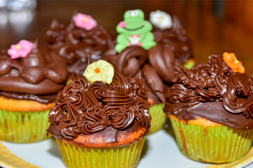 Magdalena de chocolate