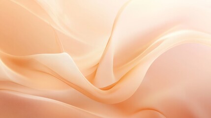 Obraz premium 3d rendered empty light peach wavy background