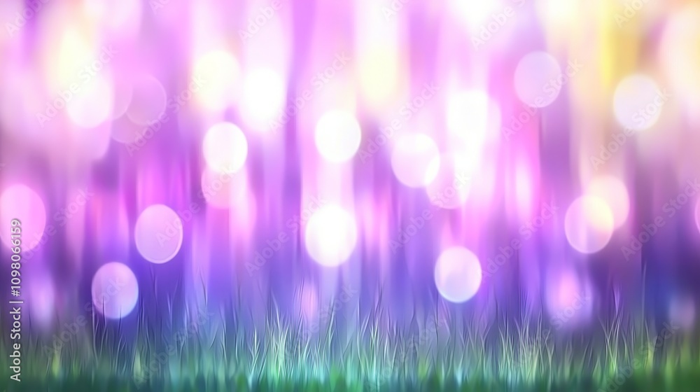 Poster Smooth Radiant Gradient Digital Background with Transitioning Lights and Colorful Bokeh Effect