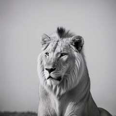 portrait of a lion