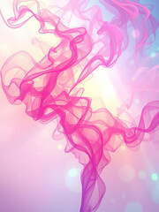 Fototapeta premium In a kaleidoscope of colors and textures, swirling smoke tendrils unfurl across a luminous abstract backdrop, textured patterns, mesmerizing effects, swirling smoke