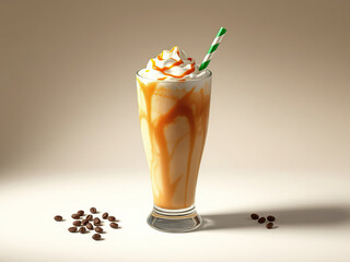 Irish cream coffee frappe infused with liqueur and topped with irish cream drizzle, whiskey, liqueur, smooth blend, Irish-inspired