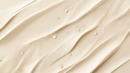 Obraz premium wavy cream background with rain drops