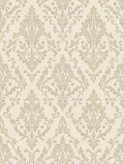 Fototapeta premium Seamless woven damask wallpaper featuring natural fibers and earthy tones, eco-friendly interior design., damask, sustainable decor, damask wallpaper