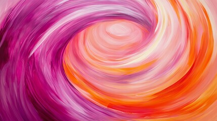Fototapeta premium Abstract Swirling Art: Pink and Orange Whirl
