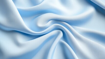 Obraz premium blue smooth wavy silk background