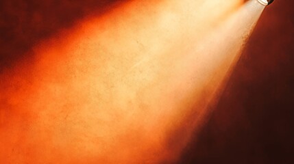 Obraz premium 3d rendered empty brown orange backdrop with spotlights and grunge background