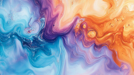 Fototapeta premium A modern abstract 3D design showcasing ink spill effects