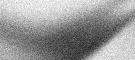 Obraz premium Grainy grayscale background, black and white noise texture monochrome abstract banner, header poster backdrop design
