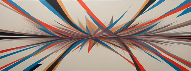 illustrazione sfondo con elementi astratti a tema geometrico surreale